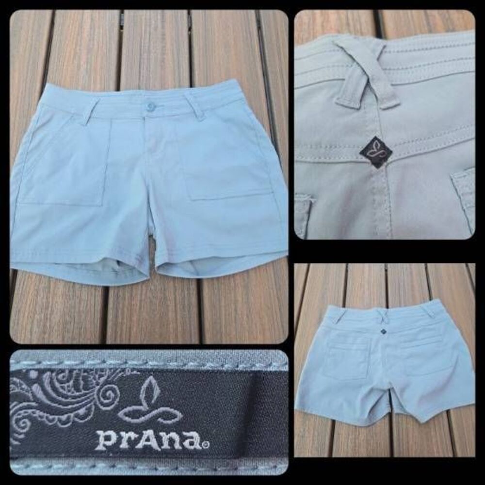 Prana Olivia light green shorts